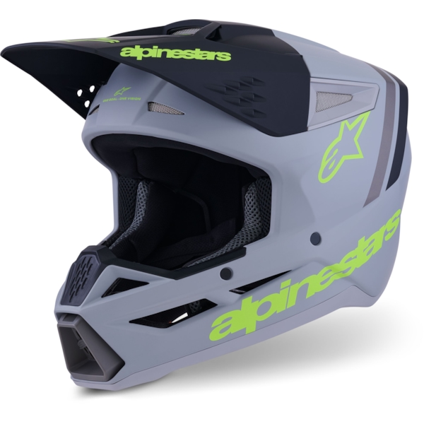 ALPINESTARS S-M3 Radium Mat Grijs-Zwart-Geel Fluo