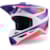 Crosshelm ALPINESTARS S-M3 Heat Wit-Paars-Roze