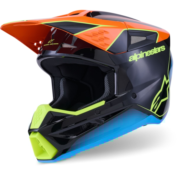 ALPINESTARS S-M3 Fray Noir-Orange-Jaune Fluo