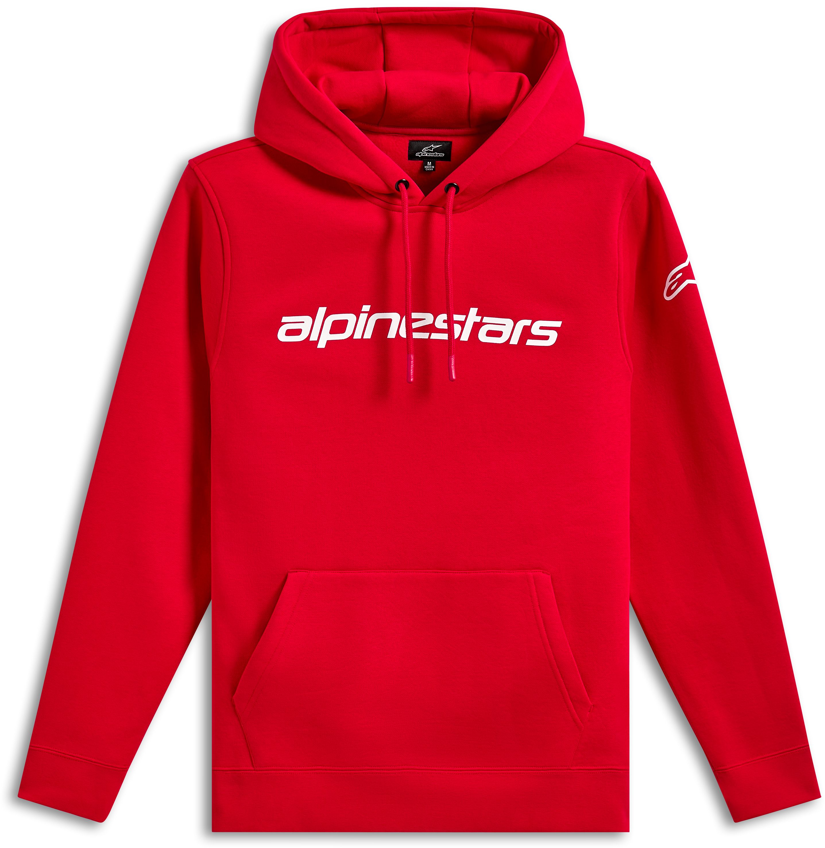T-shirts en sweaters ALPINESTARS Linear Wordmark Hoodie V3 Rood-Wit-Wit