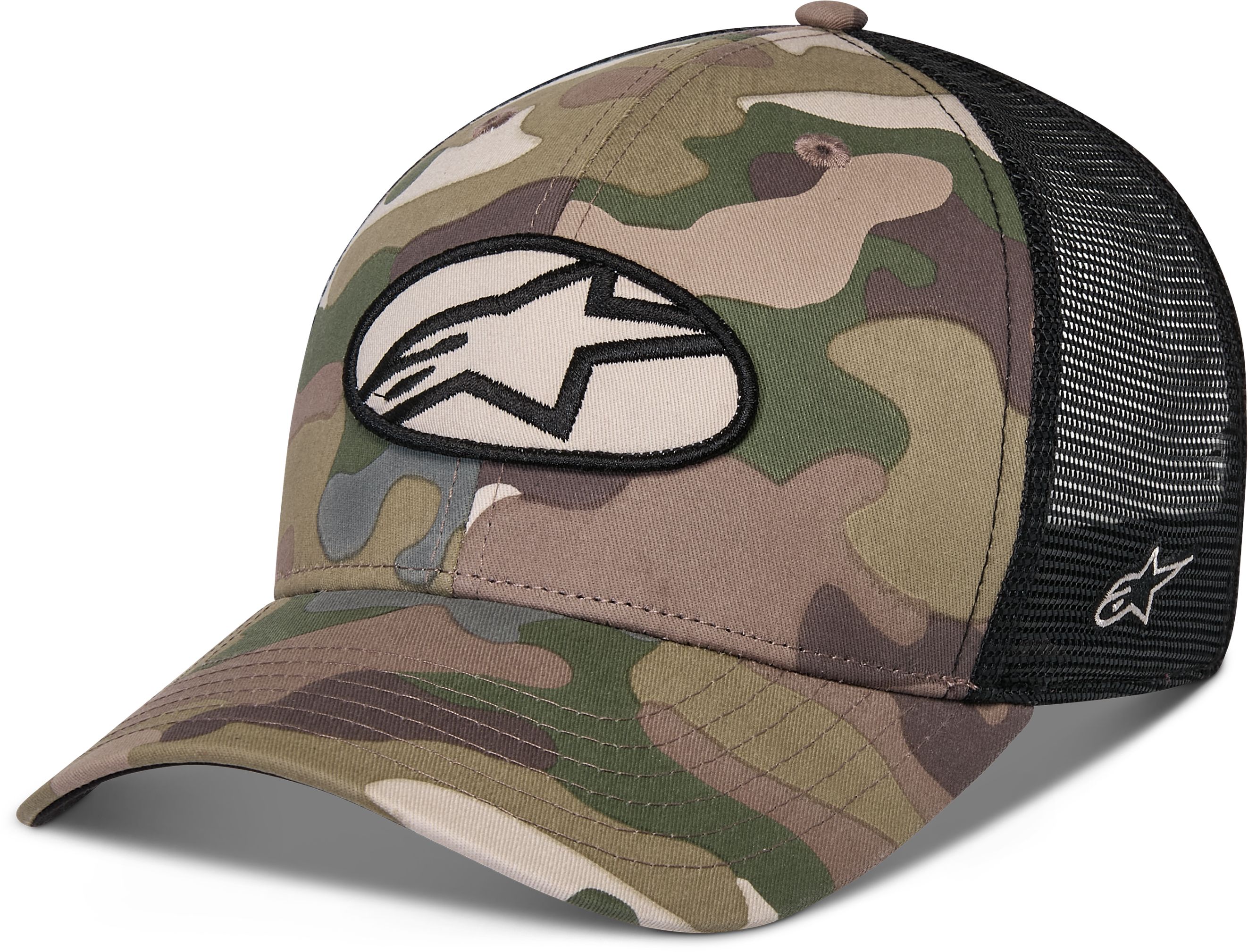 Caps and beanies ALPINESTARS Oblique Camo Trucker Hat Green Camo-Black
