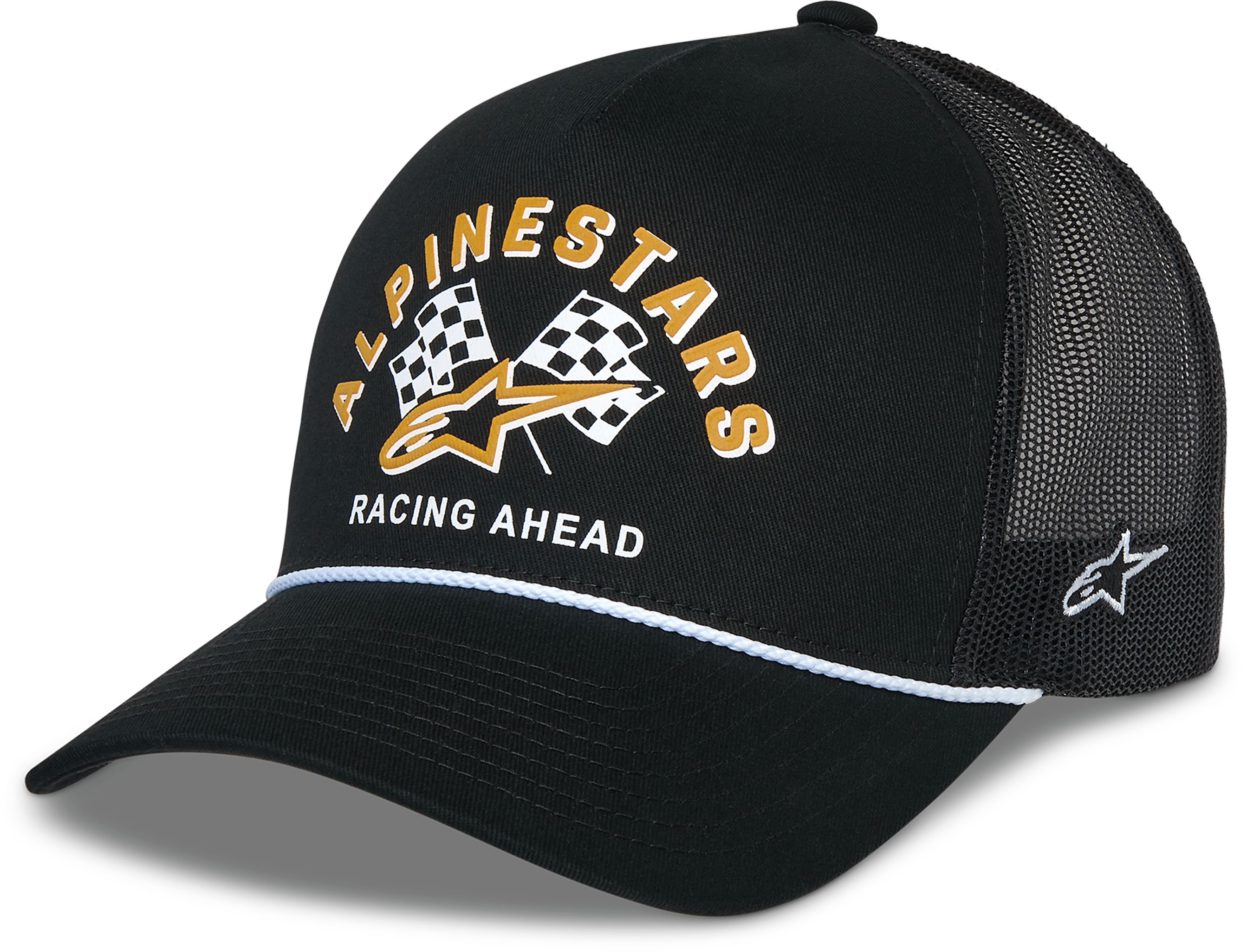 Petjes en mutsen ALPINESTARS Finisher Trucker Hat Zwart-Zwart