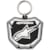 Key rings ALPINESTARS Plate Keyfob Black-White