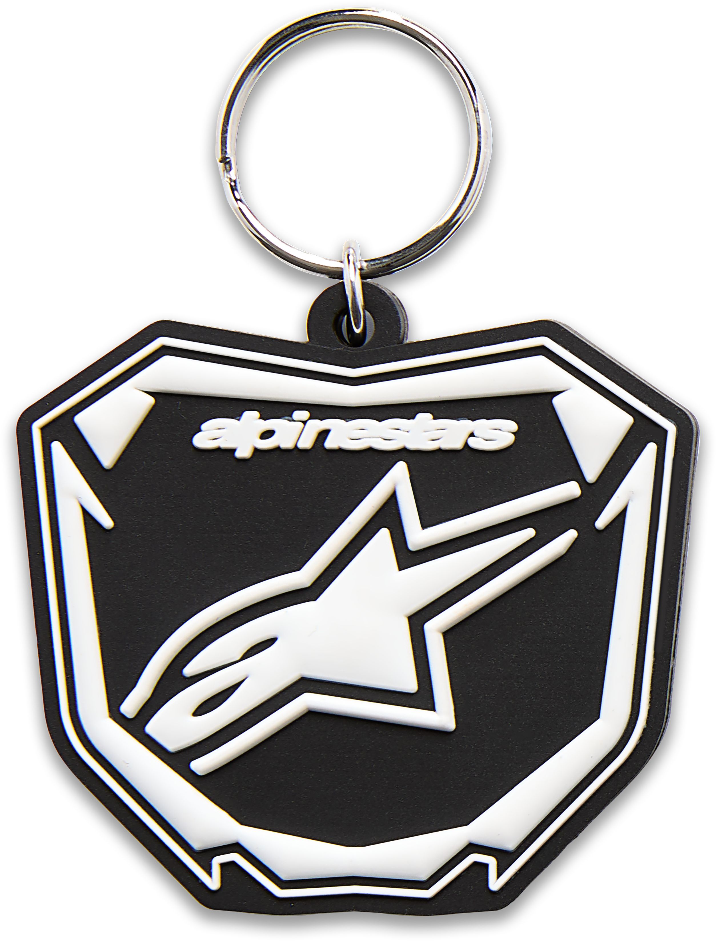 Sleutelhangers ALPINESTARS Plate Keyfob Zwart-Wit