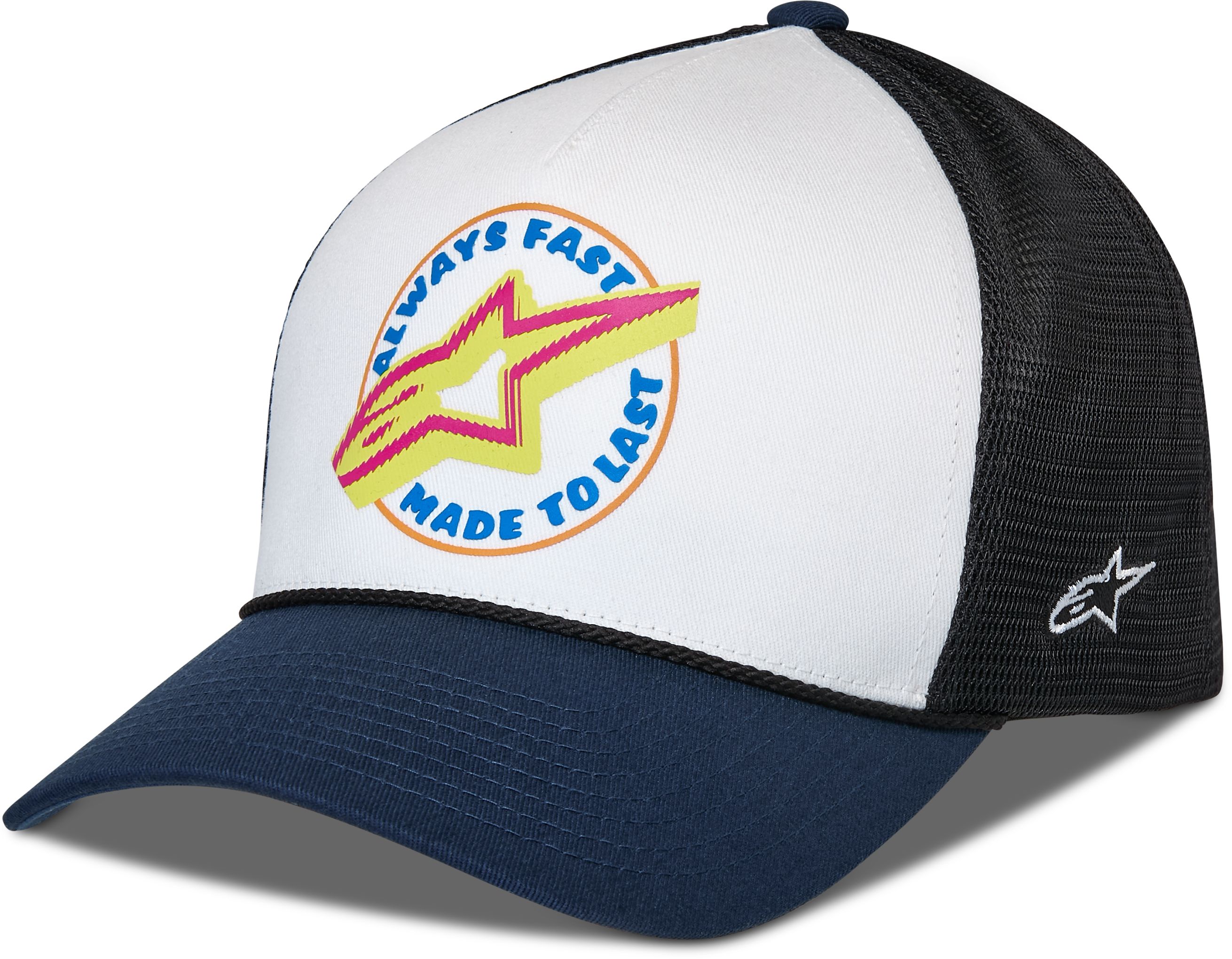 Casquettes et bonnets ALPINESTARS Aorbit Trucker Hat Blanc-Bleu Marine-Noir
