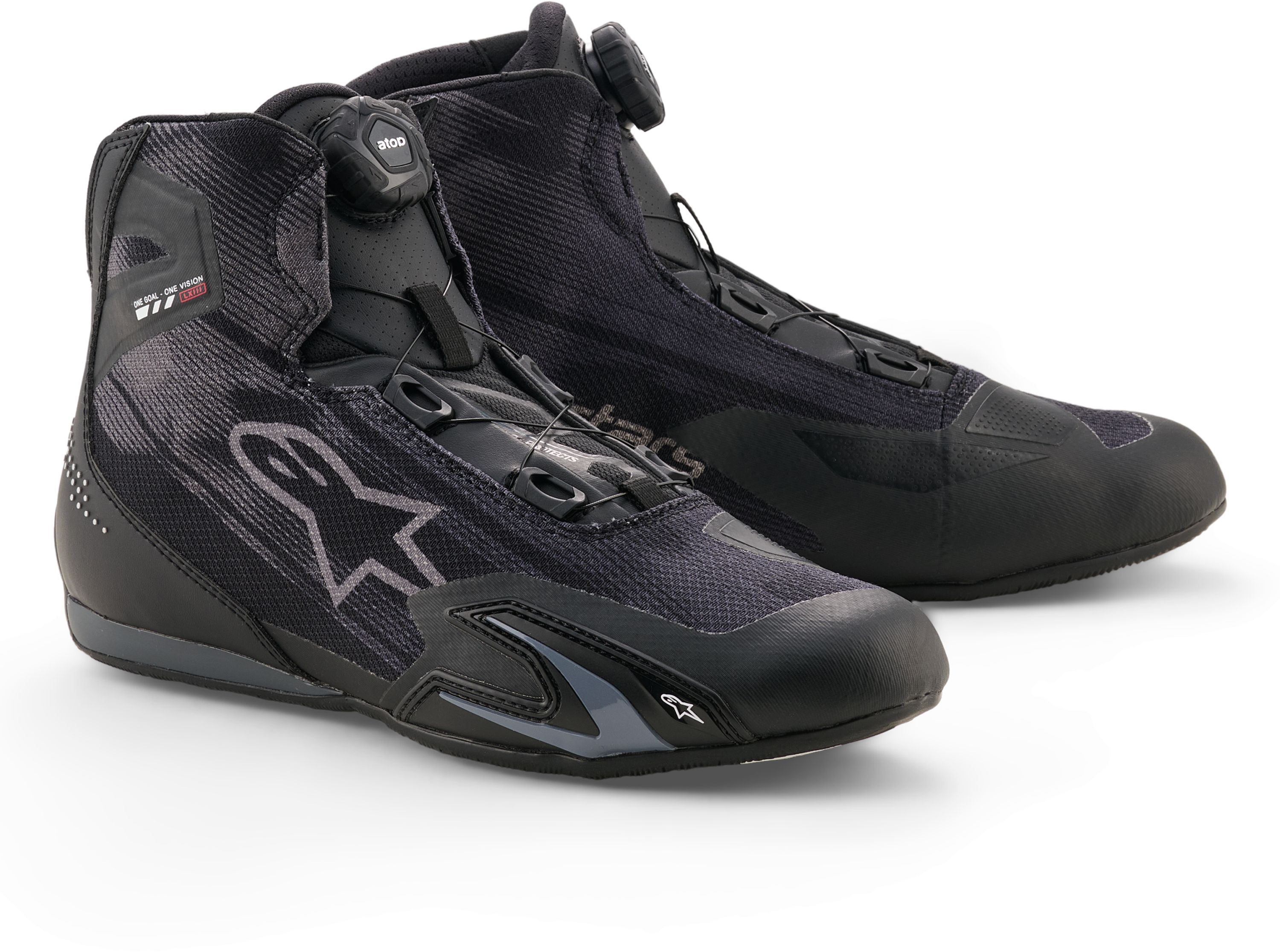 Motorschoenen heren ALPINESTARS Celer Vented Shoes Zwart-Donker Grijs