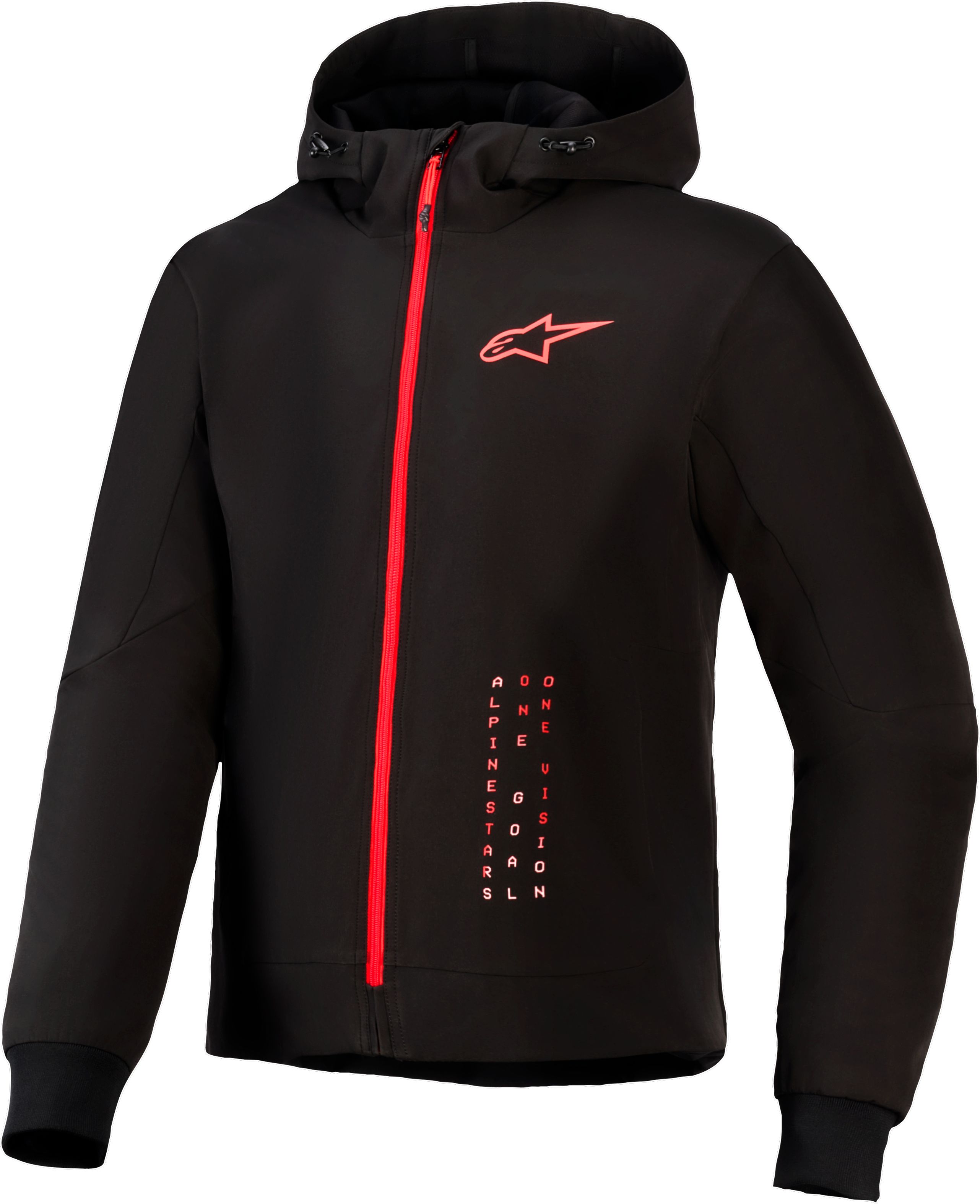 ALPINESTARS Radium Tech Hoodie Black-Bright Red