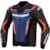 Veste cuir hommes ALPINESTARS GP Force V2 Jacket Noir-Bleu-Rouge Fluo