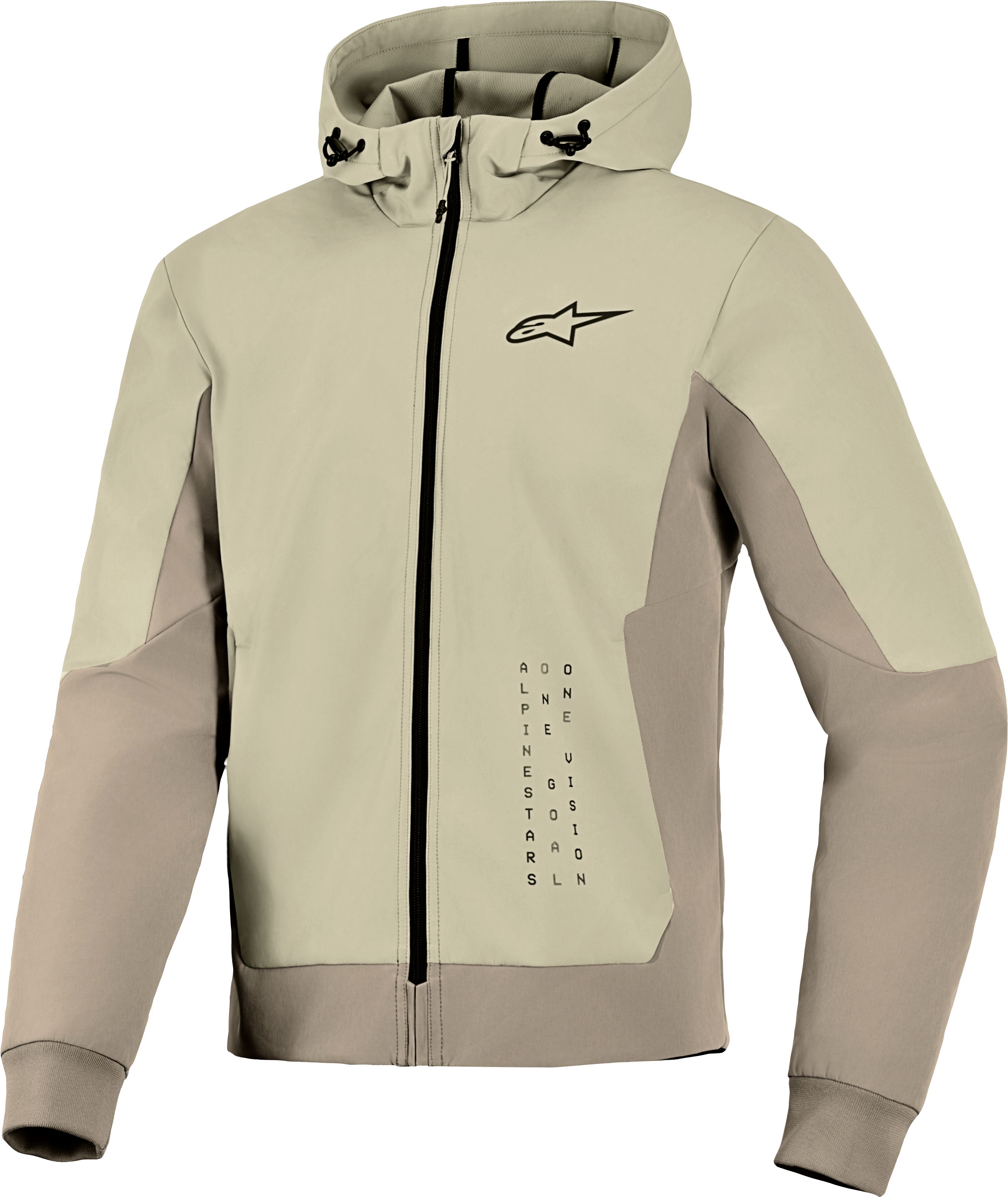 Motorcycle hoodies, shirts, non-WP tex jack. men ALPINESTARS Radium Tech Hoodie Mastic-Aluminum