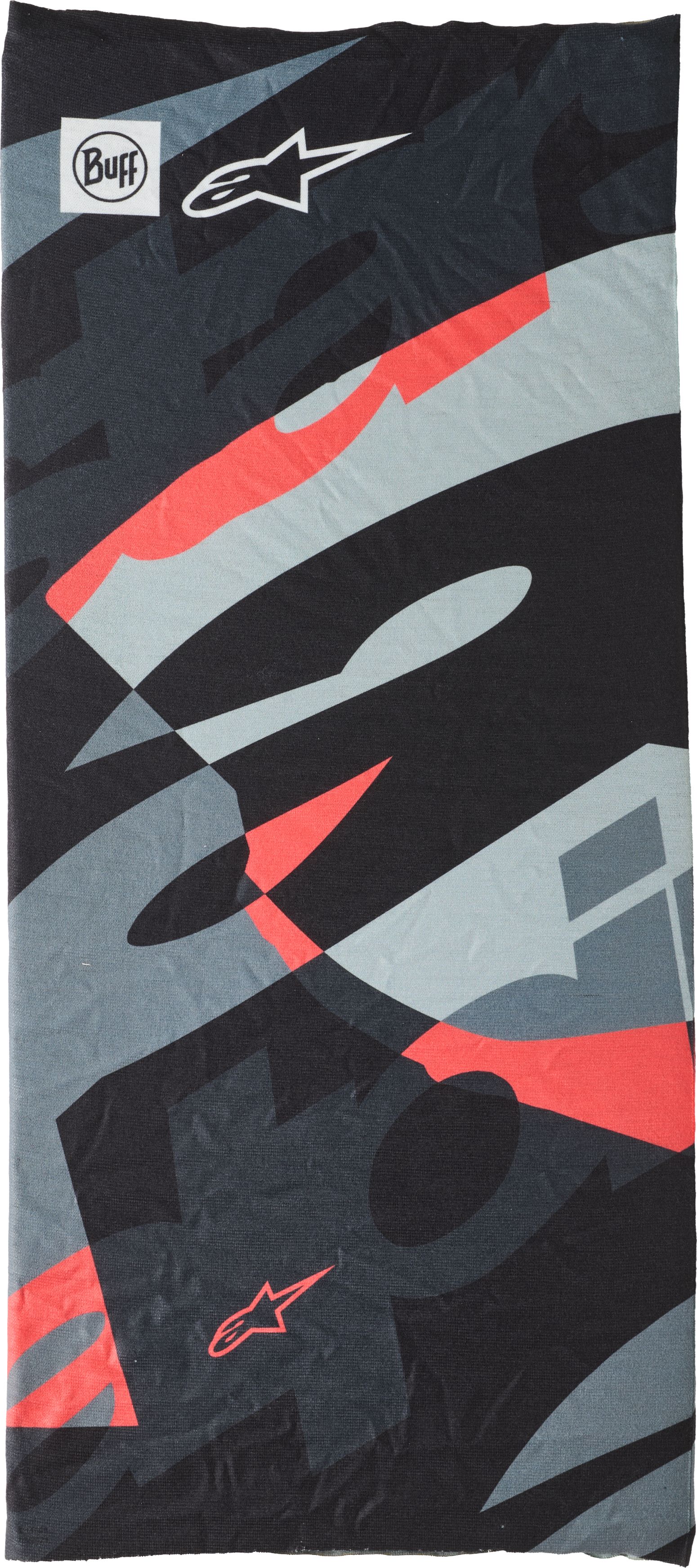 ALPINESTARS Buff Mogress Neck Tube Noir-Camo-Rouge Fluo