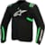 Men's summer motorcycle jacket and hoodie ALPINESTARS T-SPS Air V2 Black-Fluo Green