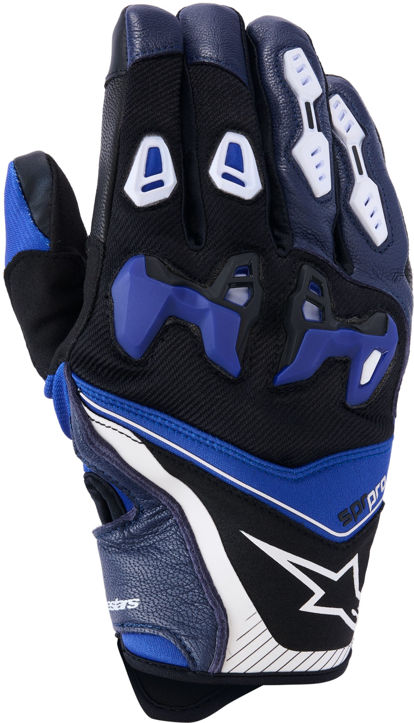 Gants de compétition ALPINESTARS SP-R Pro Bleu Vif-Marine-Blanc