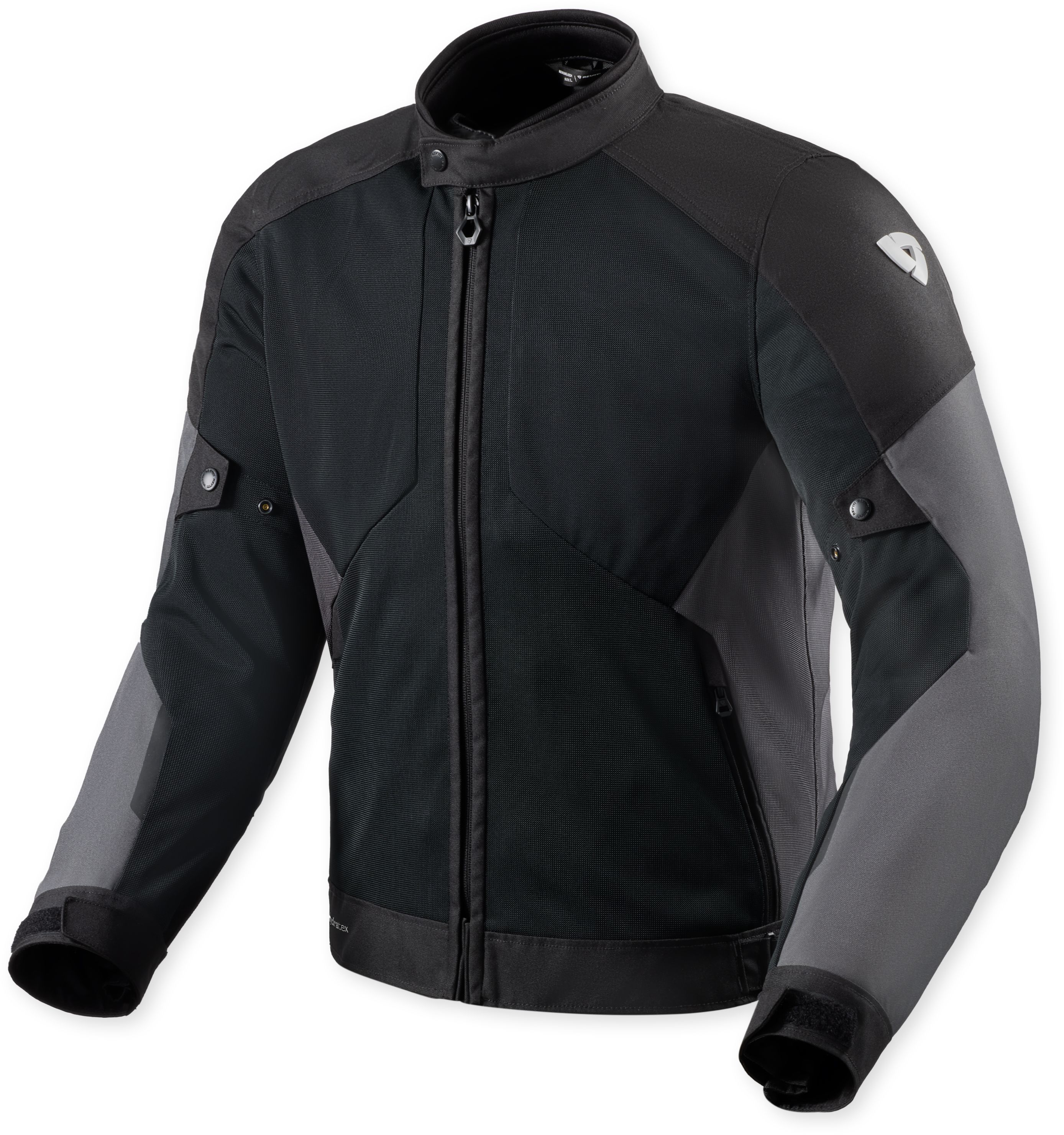 Doorwaai motorjas en hoodie heren REV'IT! Torque 3 H2O Zwart - Antraciet