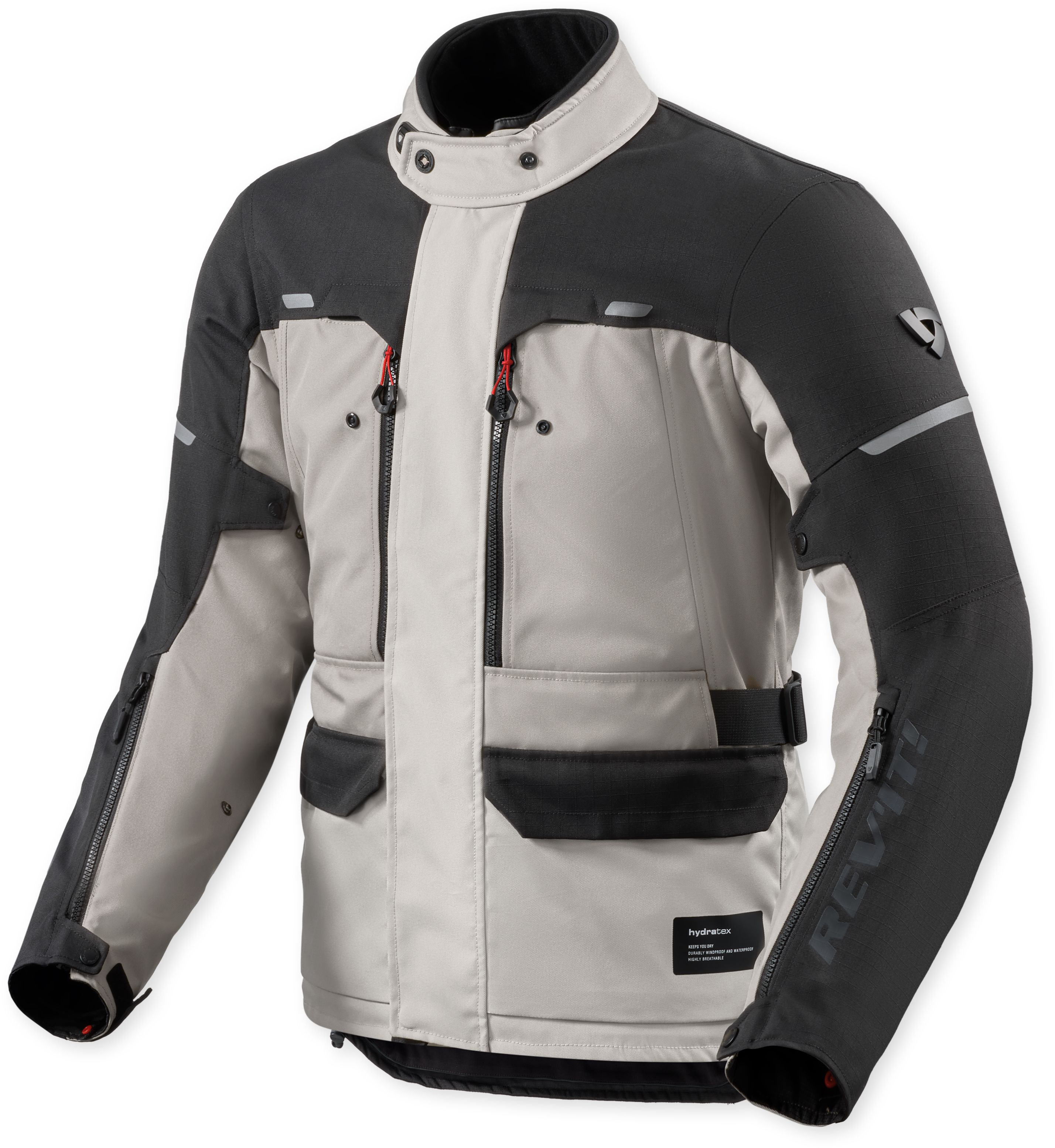REV'IT! Outback 5 H2O jacket Zilver - Zwart