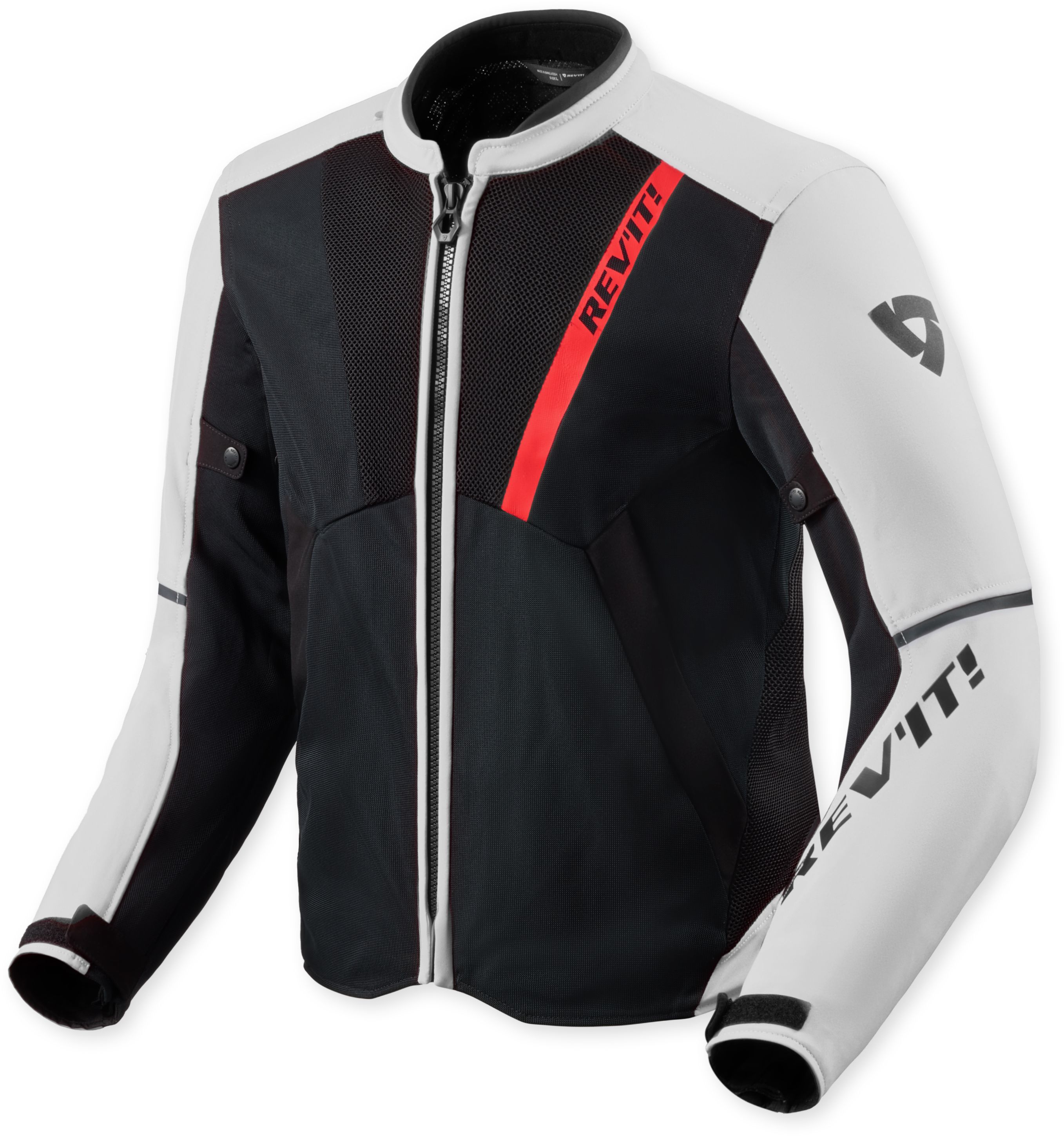 Doorwaai motorjas en hoodie heren REV'IT! GT-R 4 Air Zwart - Wit
