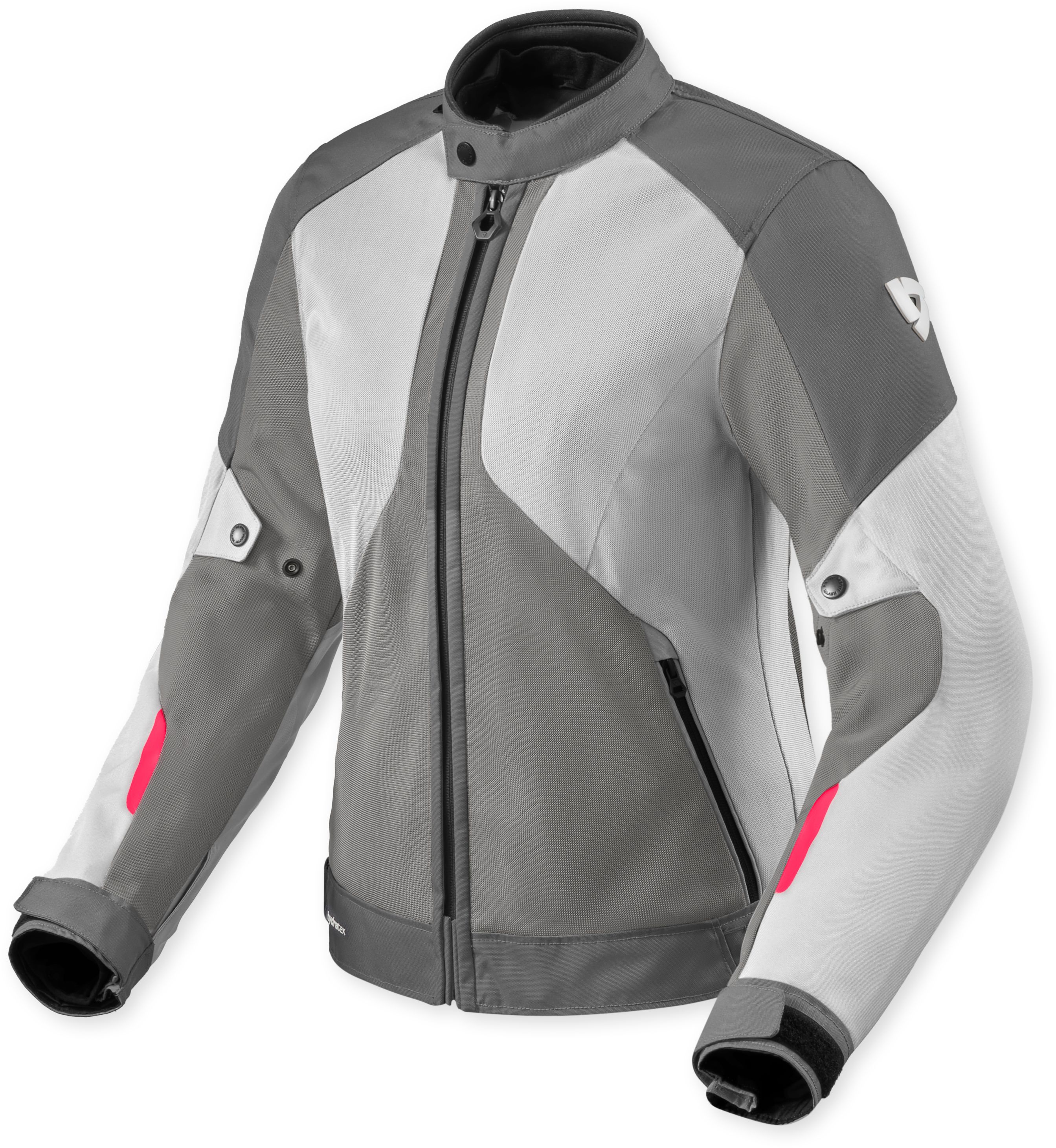 Doorwaai motorjas en hoodie dames REV'IT! Torque 3 H2O Lady Grijs - Rose