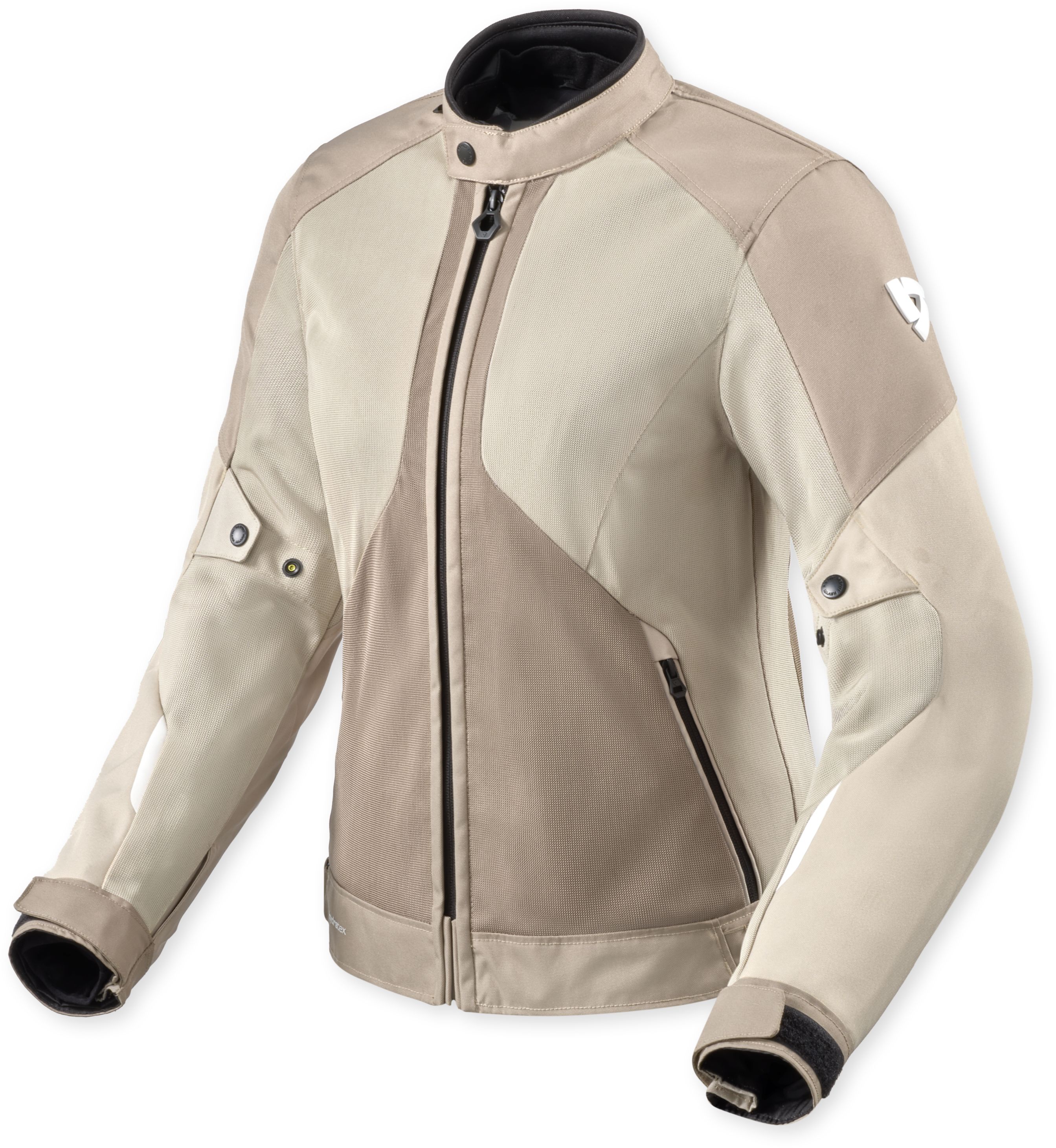 Blouson et hoodie ventilé femmes REV'IT! Torque 3 H2O Lady Sable - Blanc