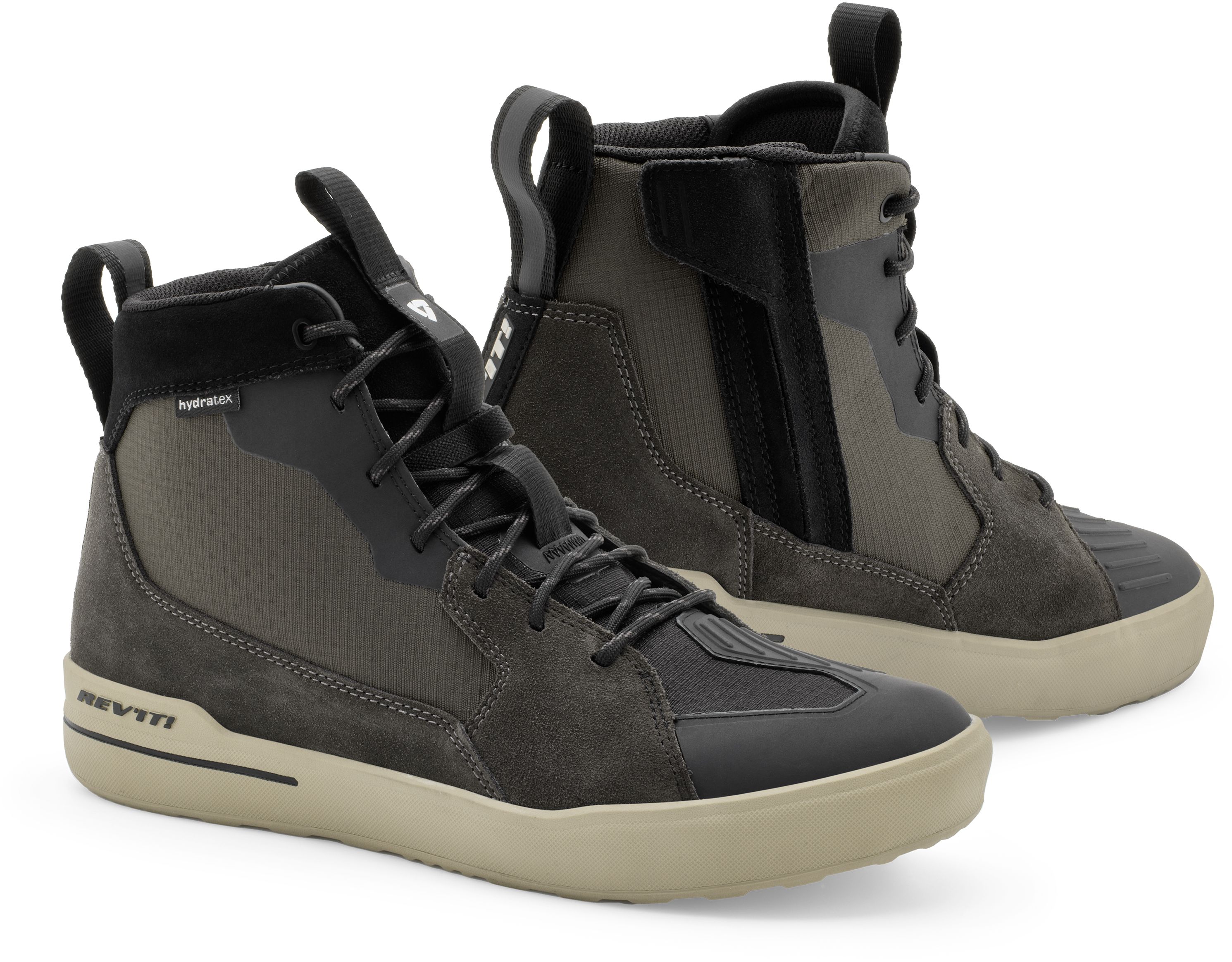 Chaussures moto hommes REV'IT! Arrow 2 H2O Vert foncé - Brun