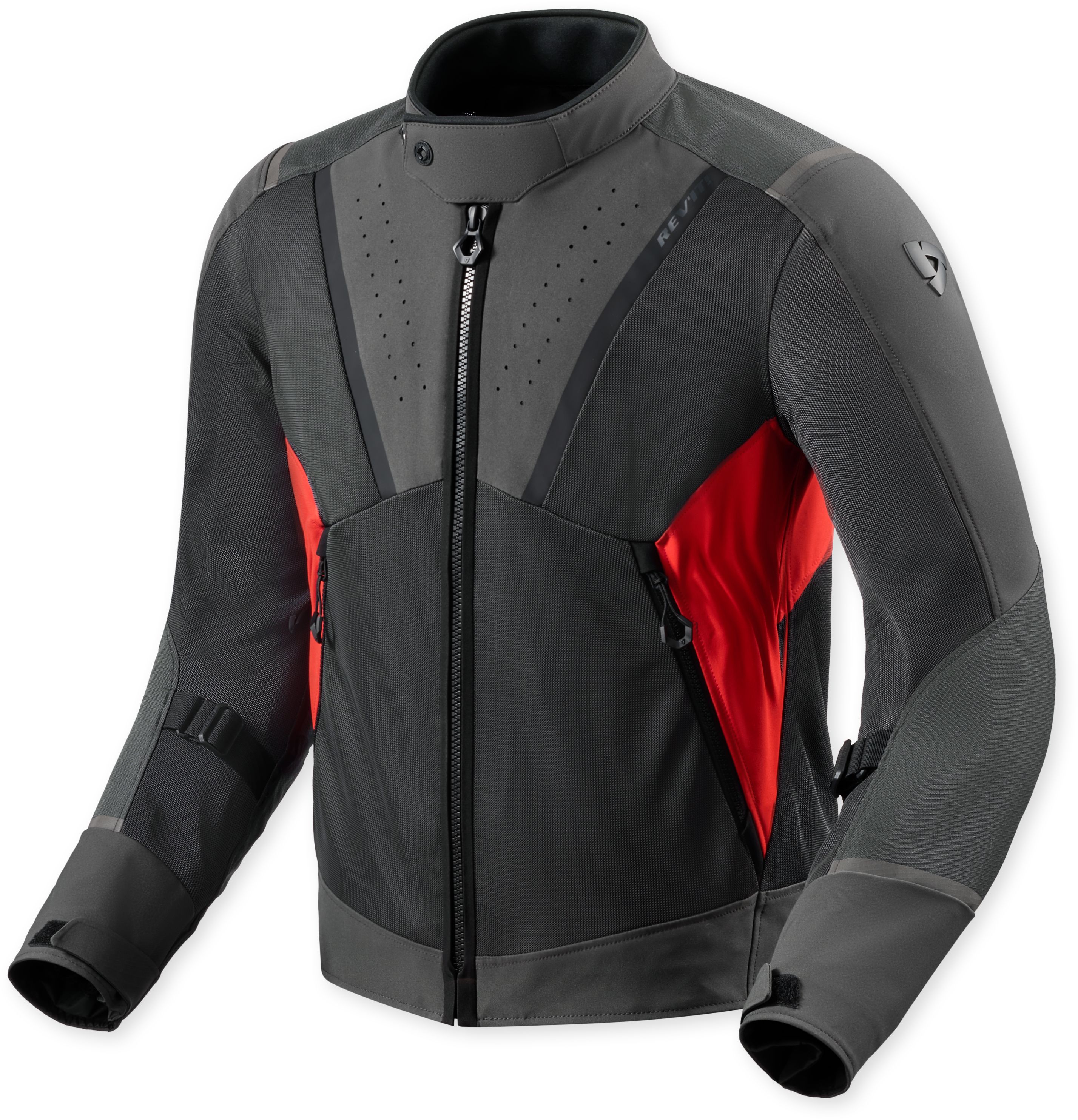 Doorwaai motorjas en hoodie heren REV'IT! Airwave 4 jacket Zwart - Rood