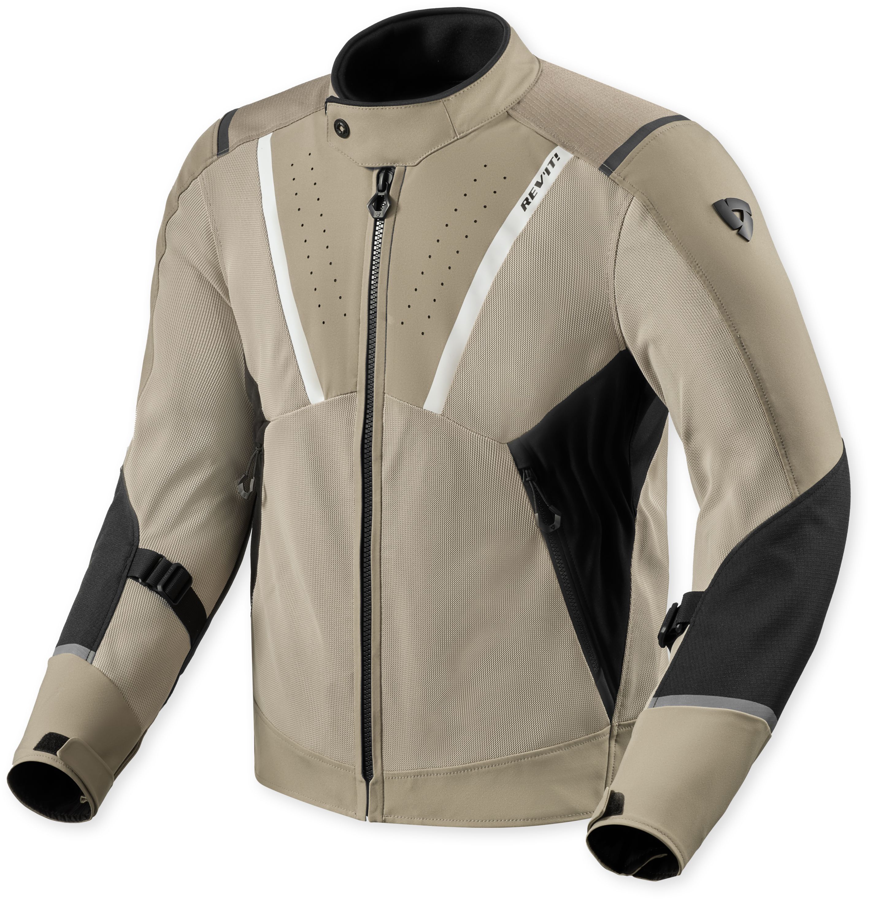 Doorwaai motorjas en hoodie heren REV'IT! Airwave 4 jacket Zand - Zwart