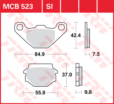 Plaquettes de Frein TRW - métal fritté - MCB523SI - Image 5