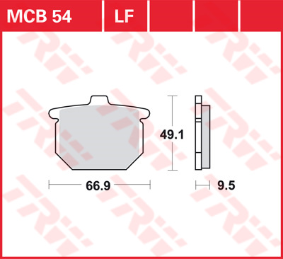 Trw Jeu De Plaquettes De Frein Mcb54 - Image 4