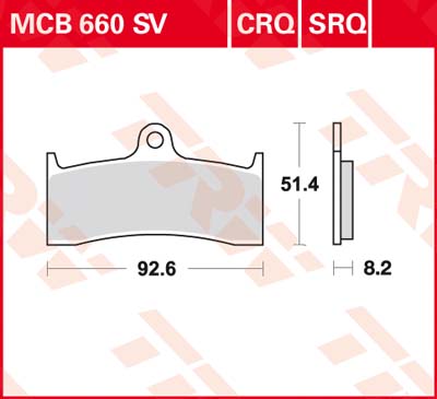 Trw Jeu De Plaquettes De Frein Mcb660sv - Image 5