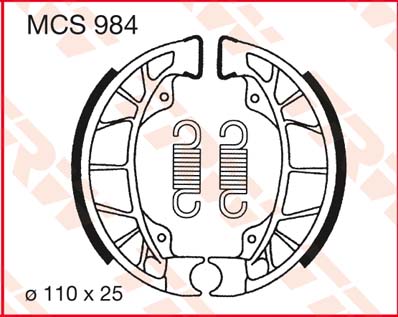 Trw Remschoenen, Remblokken En Voor De Moto, Mcs984