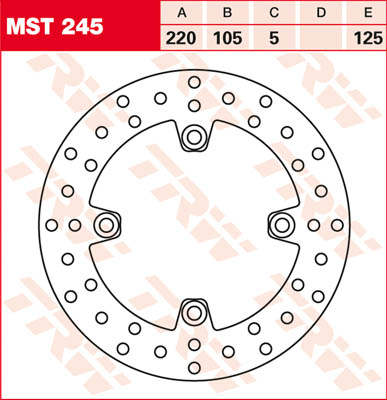HONDA X-ADV 750 2017/2023 DISQUE FREIN ARRIERE MTX - Image 4