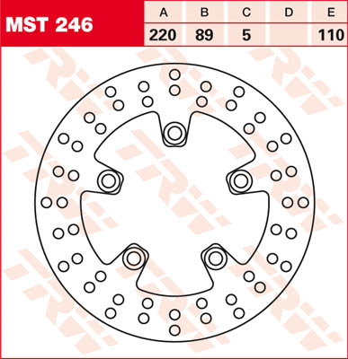 Trw Disque De Frein Mst246, 1 Pièce - Image 2