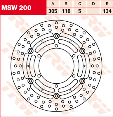 Trw Disque De Frein Msw200, 1 Pièce - Image 2