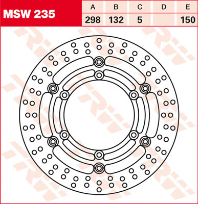 Trw Disque De Frein Msw235, 1 Pièce - Image 2