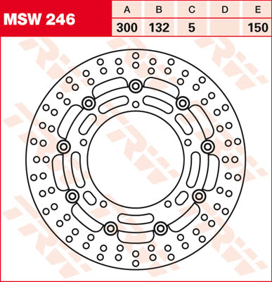 Trw Disque De Frein Msw246, 1 Pièce - Image 2