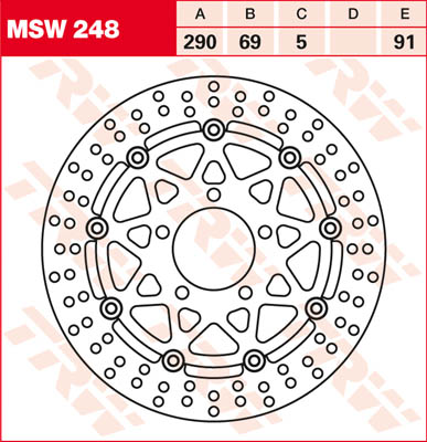 Trw Disque De Frein Msw248, 1 Pièce - Image 2