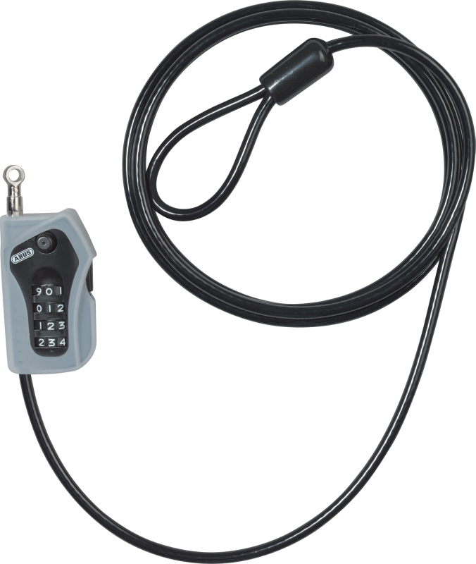 ABUS 205/200 Combiloop black, Câble antivol pour la moto, 5 mm / 200 cm
