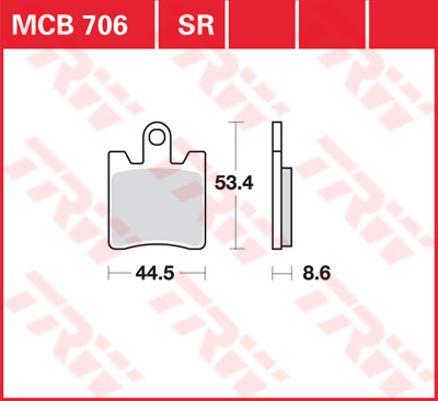 Trw Jeu De Plaquettes De Frein Mcb706sv - Image 4