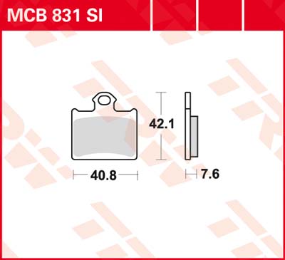 Trw Jeu De Plaquettes De Frein Mcb831si - Image 5