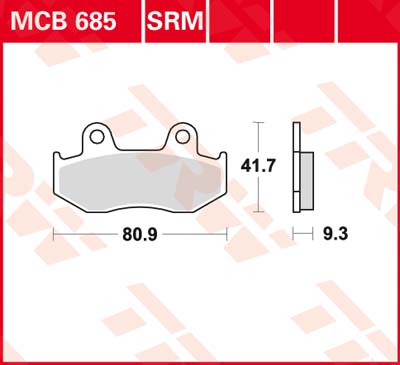Plaquettes de frein MCB685SRM LUCAS - Image 4