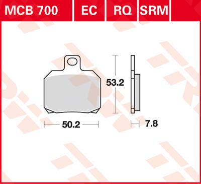 Trw Kit De Plaquettes De Frein, Frein À Disque Mcb700srm - Image 3