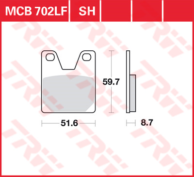 Trw Jeu De Plaquettes De Frein Mcb702lf - Image 4