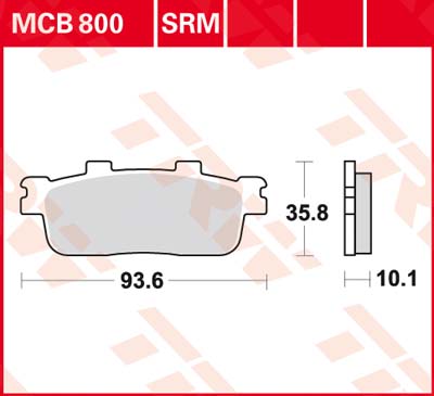 Trw Jeu De Plaquettes De Frein Mcb800srm - Image 3