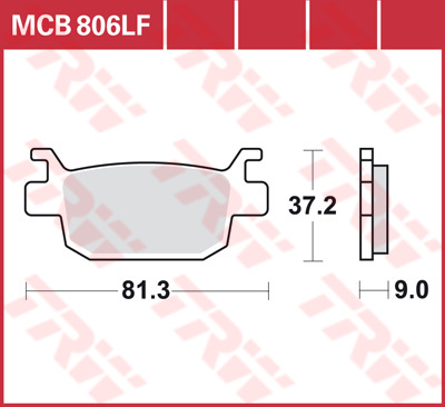 Trw Jeu De Plaquettes De Frein Mcb806lf - Image 3