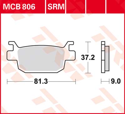 Trw Kit De Plaquettes De Frein, Frein À Disque Mcb806srm - Image 4