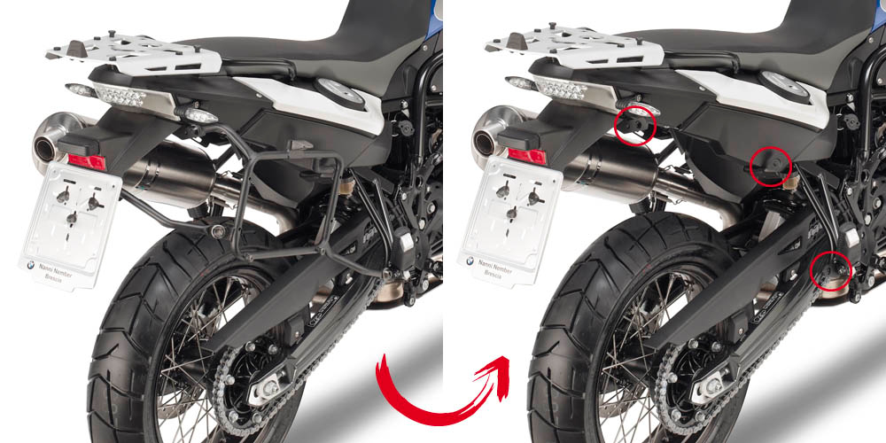 GIVI PLR5103, PLR Support valises latérales, Bagagerie pour votre moto