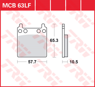Trw Jeu De Plaquettes De Frein Mcb63 - Image 3