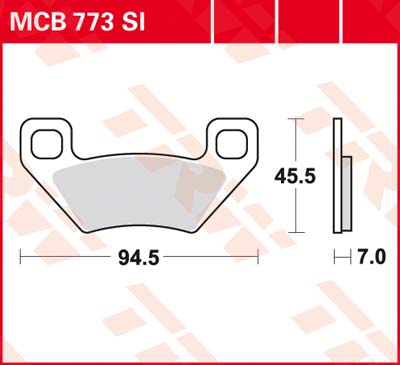 Plaquettes de frein MCB773SI TRW - Image 4