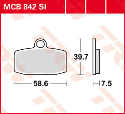 Trw Kit De Plaquettes De Frein, Frein À Disque Mcb842si - Image 4