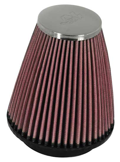 K&N Luchtfilter universeel verchroomd, Universele luchtfilters voor de moto, RC-1250