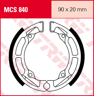 TRW Mâchoires de freins, Plaquettes et frein moto, MCS840