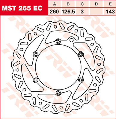 Trw Disque De Frein Mst265, 1 Pièce - Image 2